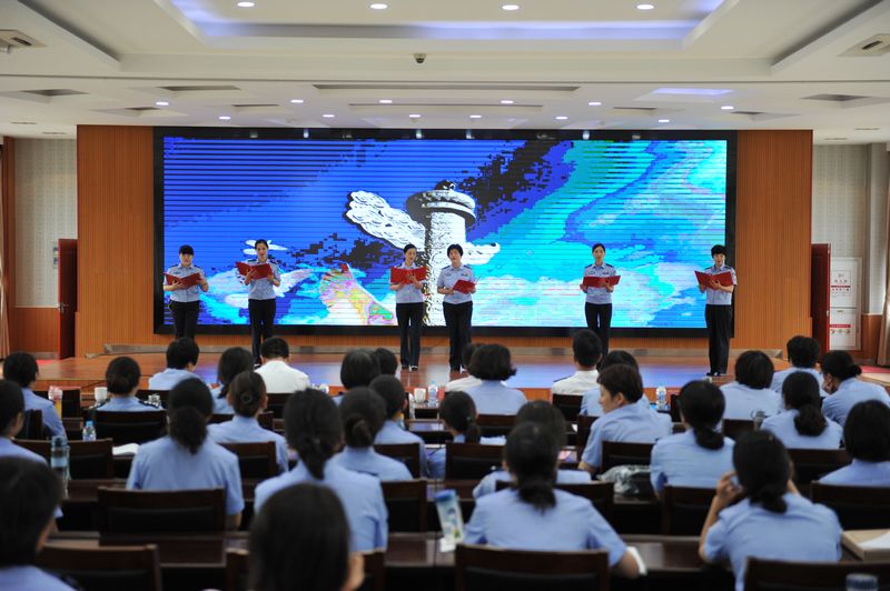 南通女子监狱举行红色经典诵读比赛图